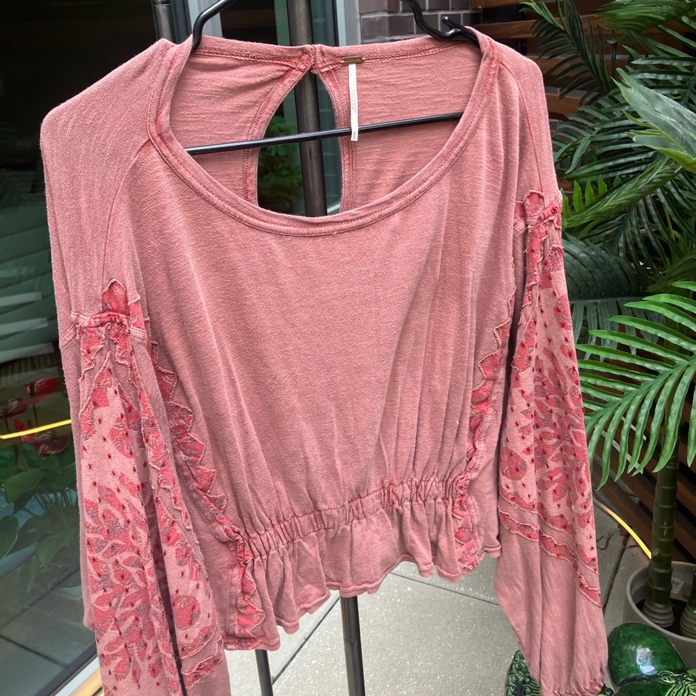 Free People Pink Top